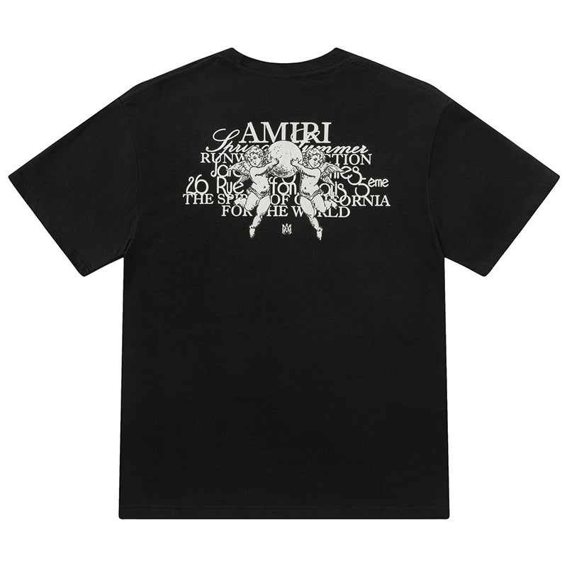 AMlRl Crew Neck Unisex Street Style Plain Cotton T-Shirt AMIRI