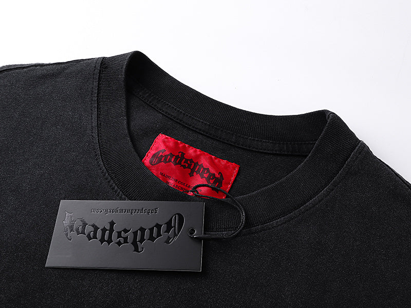 GODSPEED Men's Black L.O.T.F Crew Neck T-Shirt Godspeed