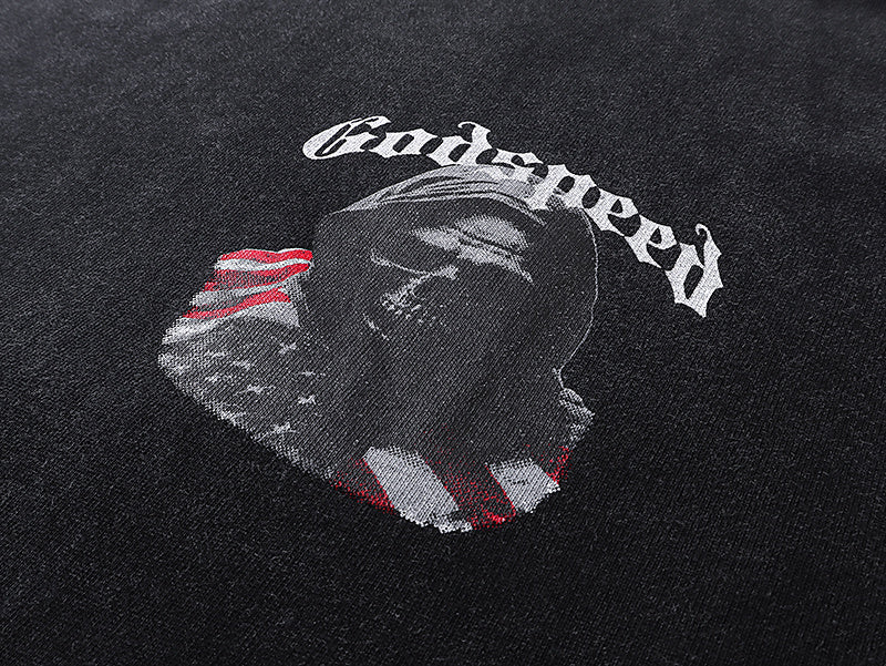 GODSPEED Men's Black L.O.T.F Crew Neck T-Shirt Godspeed