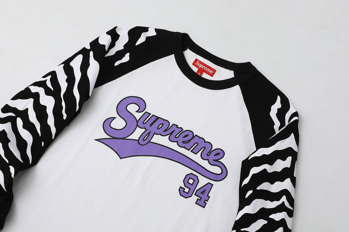 Supreme Tiger Raglan Long Sleeve Tee