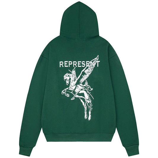 REPRESENT Mascot-print jersey Hoodie