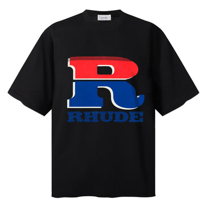 Rhude Split Petrol Logo Tee