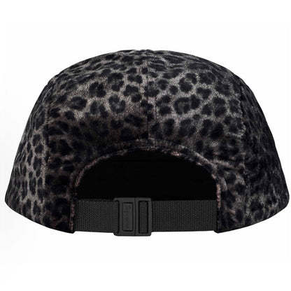 Supreme Leopard Velvet Camp Cap