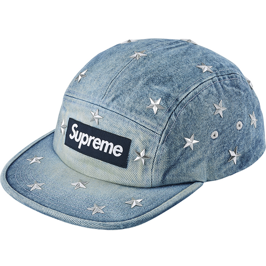 Supreme Stars Studded Denim Camp Cap